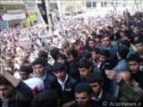 تظاهرات دانشجویان دانشگاههای باکو 