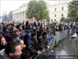تظاهرات اپوزیسیون گرجستان در مسکو