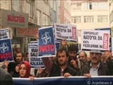 تظاهرات مردم استانبول علیه استقرار طرح سپر موشكی ناتو در تركیه