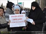 تخریب چهره مدافعان حجاب از سوی پلیس باکو