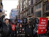 تظاهرات در ترکیه در حمایت از دینداران آذربایجان