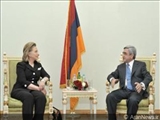 دیدار رییس جمهوری ارمنستان با وزیر امور خارجه آمریکا