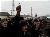 برگزاری سومین تجمع اعتراض آمیز درنارداران جمهوری آذربایجان