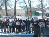 تجمع اعتراض آمیز آذربایجانیهای مقیم روسیه علیه دولت باکو