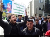 مردم عزادار تبریز سرکوب مدافعان حجاب در جمهوری آذربایجان را محکوم کردند