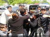 یورش پلیس جمهوری آذربایجان به معترضین