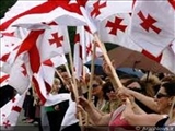 اعتراضات آرام مردم گرجستان به مناسبت بزرگداشت قربانیان 26 می
