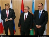 دیدار وزرای خارجه روسیه،ارمنستان و جمهوری آذربایجان