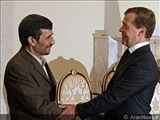 پیام تبریک احمدی نژاد به رئیس جمهور روسیه
