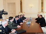 دیدار وزیر دفاع روسیه با رئیس جمهوری آذربایجان