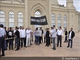 تجمع اعضاء حزب اسلام در مسجد بی بی هییبت باکو 