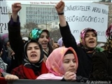 تظاهرات طرفداران حجاب اسلامی در تركیه
