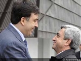 دیدار رئیس جمهور ارمنستان با میخائیل ساكاشویلی 