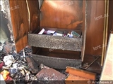 در حادثه آتش سوزی منزلی در جمهوری آذربایجان همه چیز سوخت به جز قرآن و کتاب های مذهبی