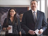 حضور الهام علی اف در انتخابات ریاست جمهوری آذربایجان 