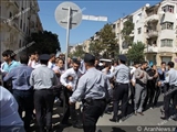 ممانعت پلیس باکو از برگزاری تظاهرات ضد آمریکایی