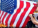 تجمع ضد آمریکایی مردم بیله سوار جمهوری آذربایجان 