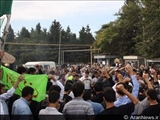 ادامه اعتراض های مردم دیندار نارداران جمهوری آذربایجان نسبت به اقدامات ضد اسلامی غرب 