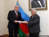 سفیر ایران در باکو رونوشت استوارنامه خود را تقدیم وزیر خارجه جمهوری آذربایجان کرد