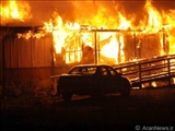 آتش سوزی در بازار تفلیس و خسارت تجار  جمهوری آذربایجان 