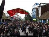 ابراز ارادت شیعیان جمهوری آذربایجان به امام حسین ( ع) در مراسم عزاداری آستار و اردبیل 