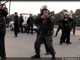 استفاده پلیس جمهوری آذربایجان از گلوله های پلاستیکی و اشک آور علیه معترضین