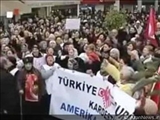تظاهرات در اعتراض به سفر وزیر امور خارجه آمریکا به ترکیه