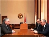 دیدار وزیر امور خارجه ارمنستان با رییس جمهور خودخوانده قره باغ!