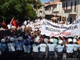 تظاهرات مردم ترکیه علیه مواضع ضدسوری آنکارا