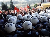 درگیری پلیس و معترضان سیاست‌های ترکیه
