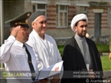 شرکت نخستین روحانی مسلمان در مراسم سوگند سربازان روسیه 