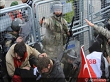 درگیری پلیس ترکیه با معترضان در آنکارا 