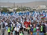 قدرت نمایی شورای ملی جمهوری آذربایجان / تظاهرات ضد دولتی در باکو 