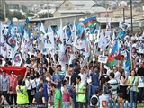 قدرت نمایی شورای ملی جمهوری آذربایجان/ تظاهرات ضد دولتی در باکو 