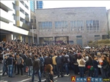 تظاهرات دانشجويان در جمهوري آذربايجان