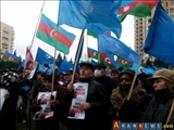 تجمع اعتراض آميز مخالفان دولت در جمهوري آذربايجان	