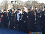 شماري از اعراب و مسلمانان مقيم روسيه در محکوميت تجاوز آل سعود به يمن تظاهرات کردند