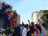 آتش سوزی مهیب در باکو، 16 کشته و 61 زخمی بر جای گذاشت + عکس