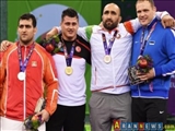 کشتی‌گیر ایرانی تیم آذربایجان در بازی‌های اروپایی مدال نقره را بر گردن آویخت