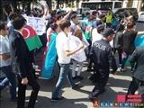 تجمع اعتراض آمیز عليه سازمان امنيت و همکاري اروپا در باکو