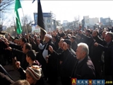 محکومیت سرکوب شیعیان "نارداران باکو" توسط مردم نمین