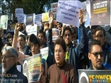 تظاهرات مردم هند در حمایت از شیخ زکزاکی