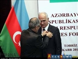 اعطای نشان شهروند افتخاری تبریز به وزیر اقتصاد جمهوری آذربایجان