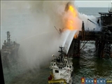 وزارت محيط زيست آذربايجان آلودگی گسترده نفتی ناشی از آتش سوزی سکوی نفتی آذربایجان را تکذیب کرد