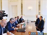 رییس جمهوری آذربایجان در دیدار با واعظی بر گسترش روابط تهران باکو تاکید کرد