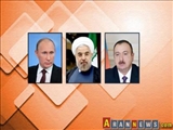 نشست روحانی، پوتین و علی اف در باکو