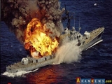 اصابت موشک ارتش یمن به کشتی جنگی امارات