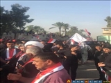 تظاهرات صدها عراقی در مقابل سفارت ترکیه در بغداد