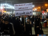 شعار "الموت لآمریکا" در مسیر راهپیمایی اربعین حسینی طنین انداز شد