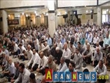 فریادهای مرگ بر اسرائیل نمازگزاران در مصلی بزرگ تبریز